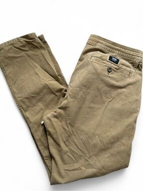 Vans Off The Wall Men Tan Drawstring Chino Pants